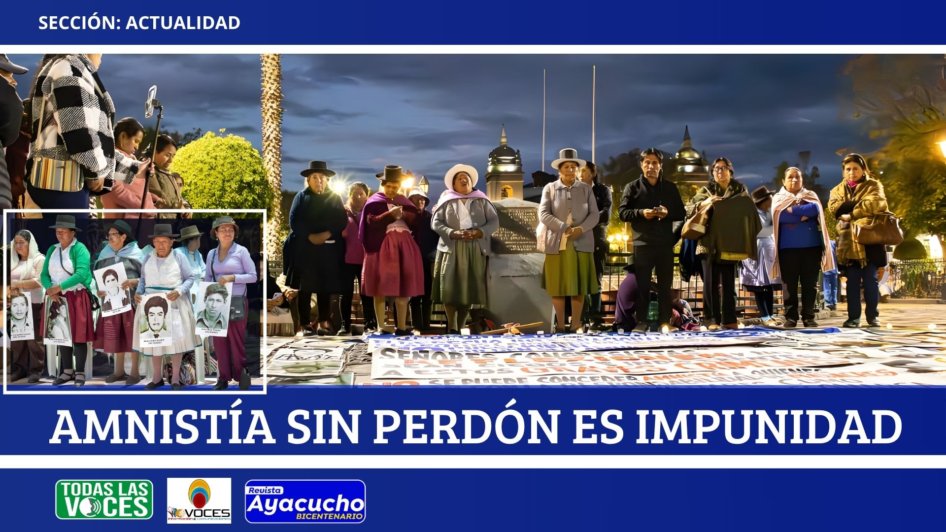 Amnistía sin perdón es impunidad