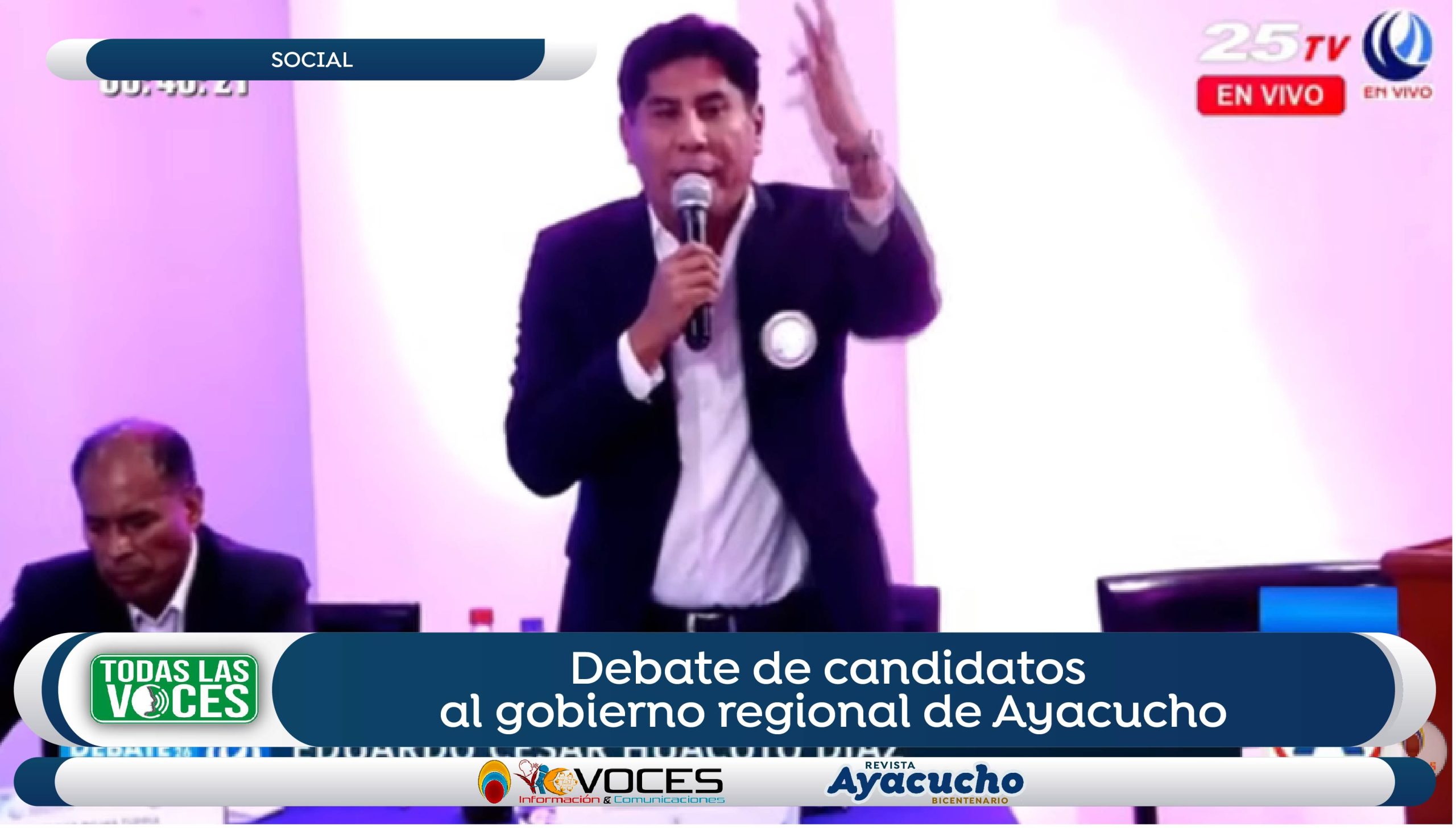 Debate de candidatos al gobierno regional de Ayacucho